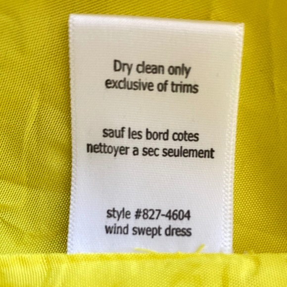 Nanette Lepore Yellow Silk Wind Swept Wrap Dress - Picture 11 of 15